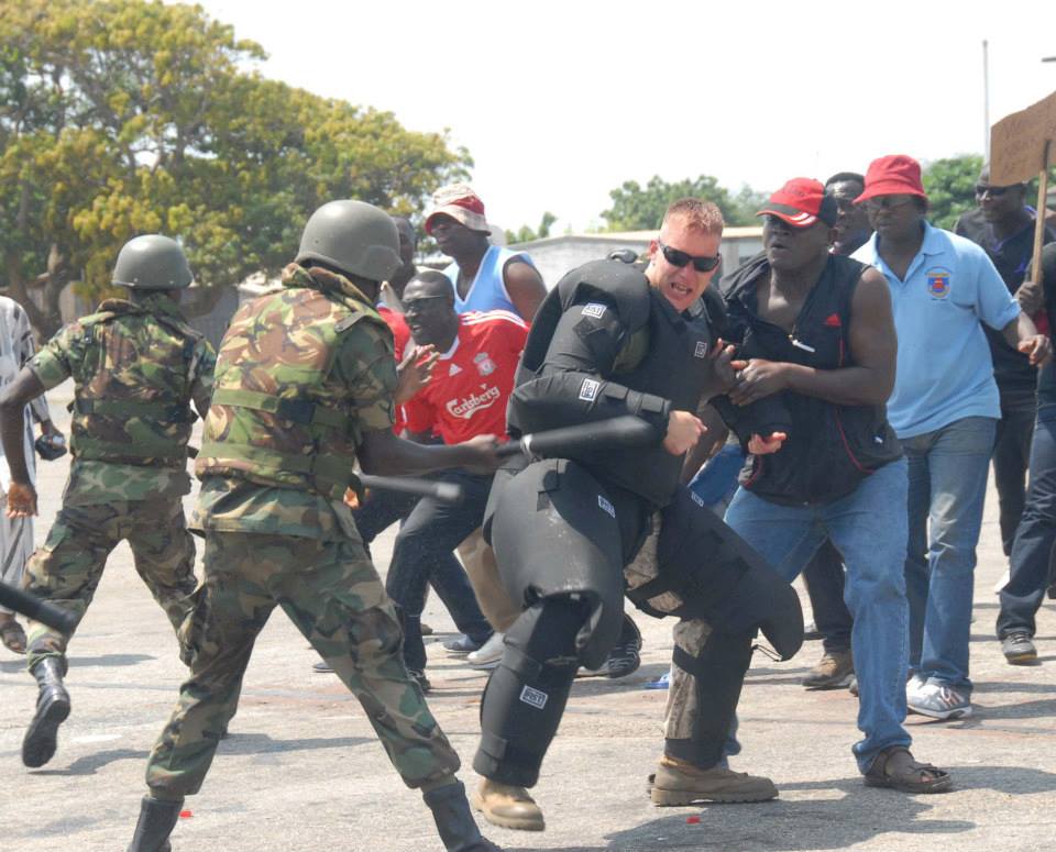 Gunshots at Awutu Bereku Police Station as land guard invade police station to release a suspect