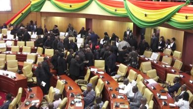 NPP MPs stages walk out on 2024 budget approval, speaker forced to suspend sitting