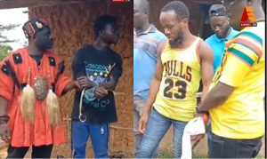 Galamseyer caught red-handed in an attempt to sacrifice friend for money rituals
